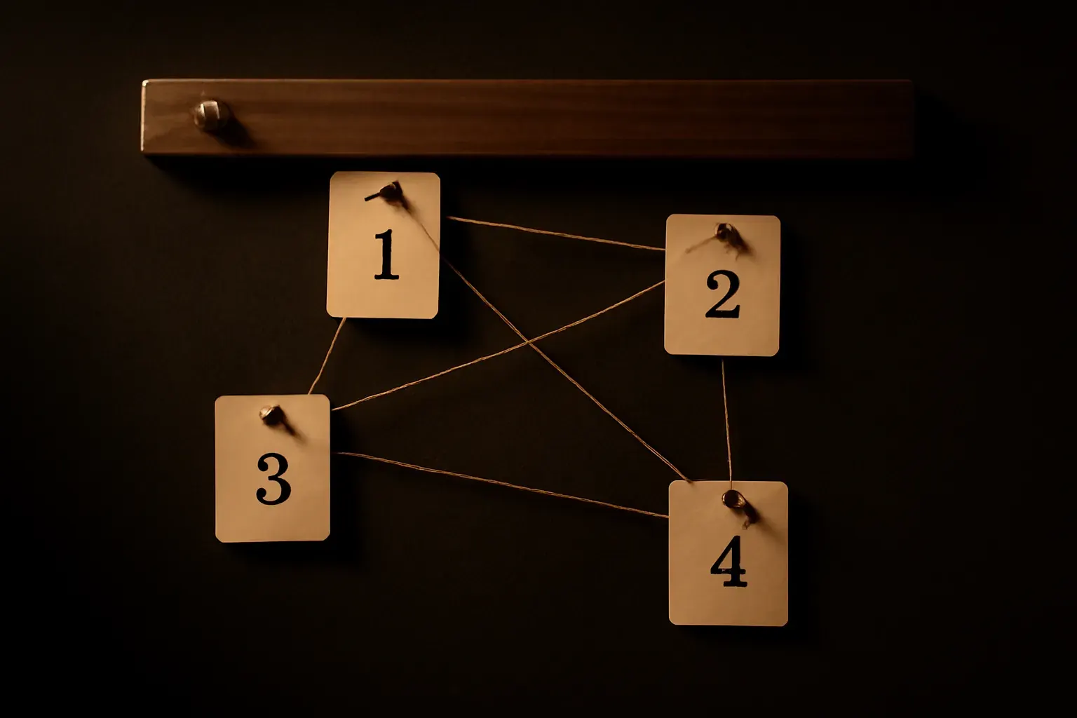 An abstracted network diagram of connected nodes, ruled and hand-annotated, standing in for earned-link relationships.